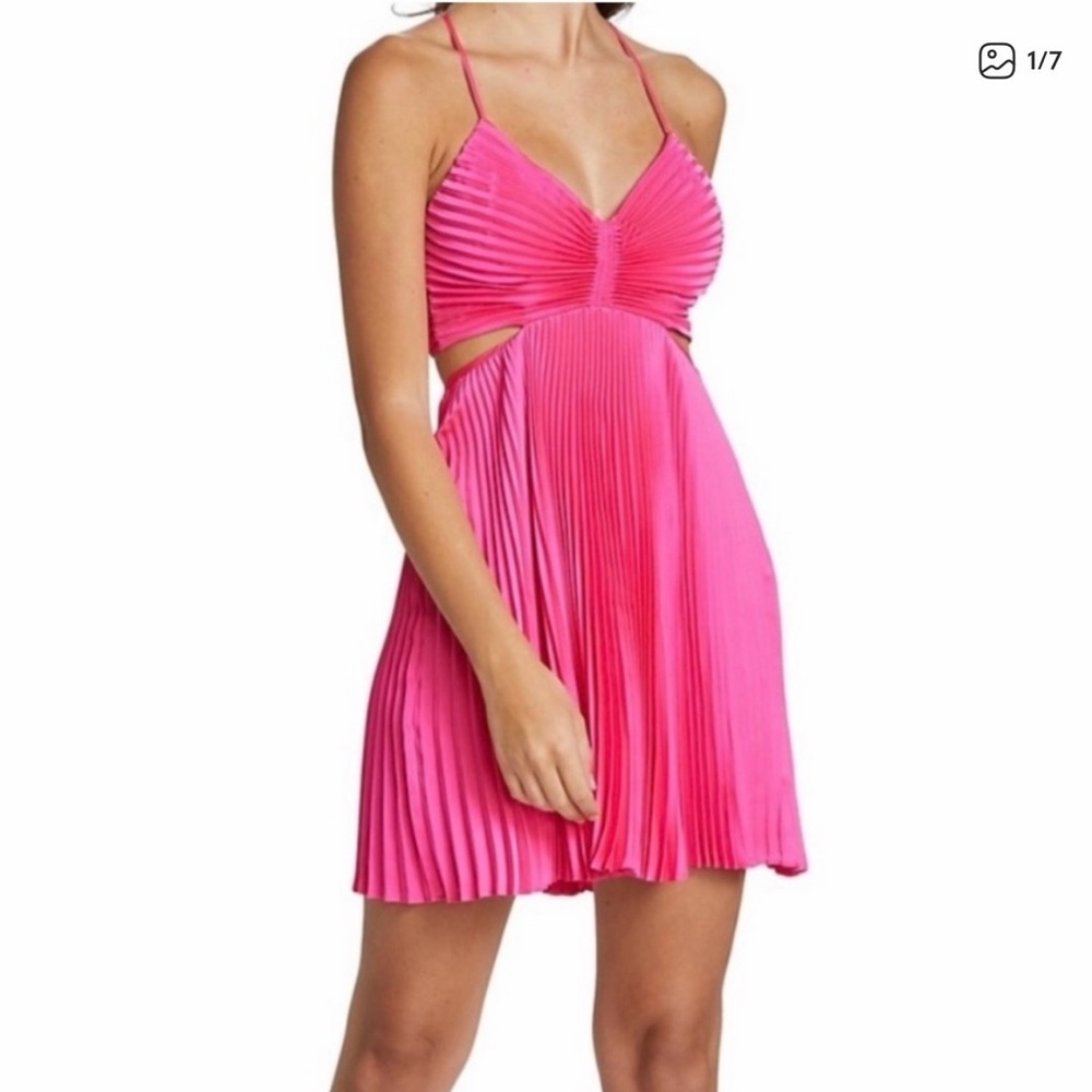 A.L.C. Ari Hot Pink Mini Dress